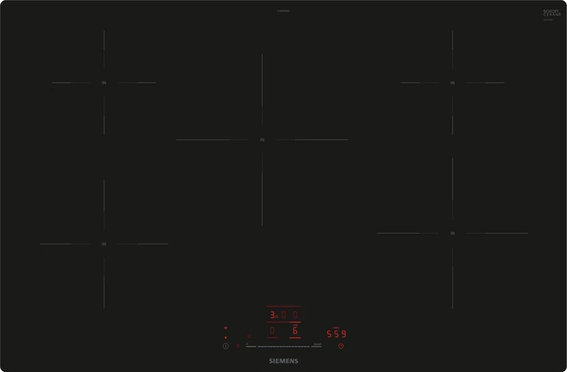 Siemens EH801HVB1E iQ100 Smart Induction Hob 80cm Black