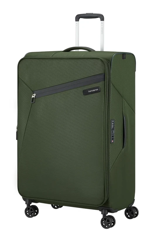 Samsonite Litebeam - Spinner L, Expandable Suitcase, 77 cm, 103/111 L, Green (Climbing Ivy)