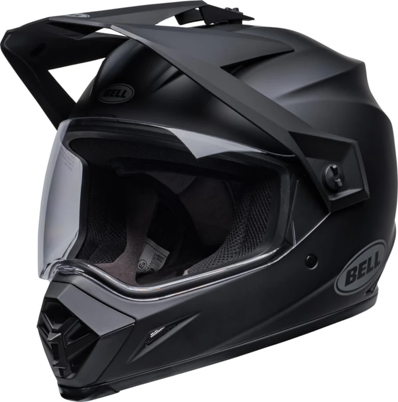Bell - MX-9 ADV MIPS SOLID ECE Helmets - Adult Unisex - protective gear, bike helmet, motocross helmet, motocross protective helmet, Matte Black , M
