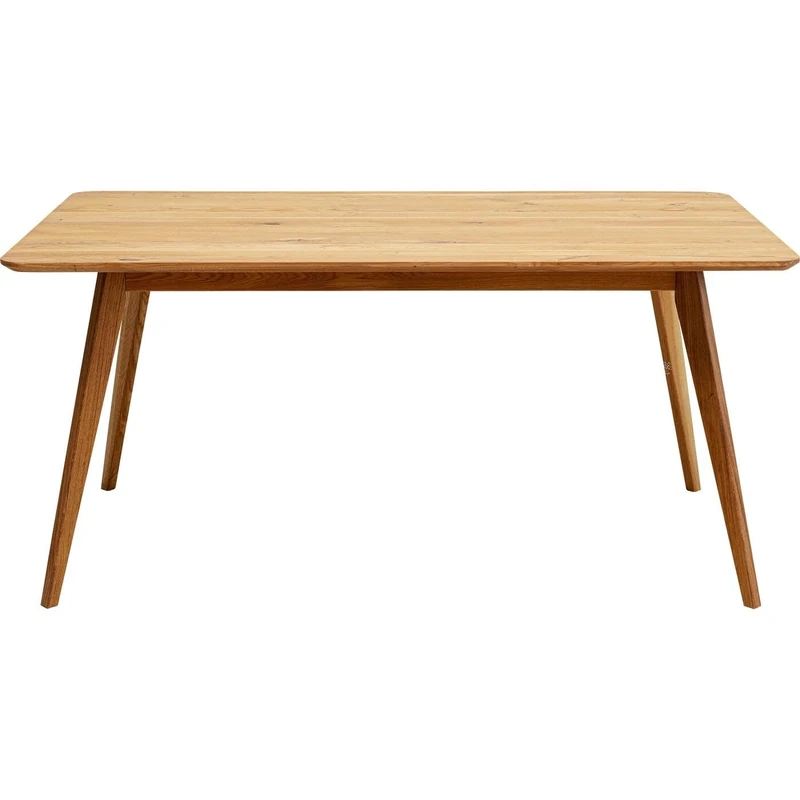 Kare Design Table Memo, Brown, Solid Oak Wood, Rectangular, Seats 4-6 People, Modern, Scandinavian Style, Dining Table, Furniture for Eating in Living Room, Kitchen, 75x160x90 cm