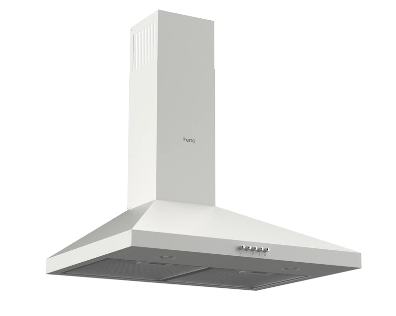 Ferre PH600-PWH 60cm Pyramid Chimney Hood - White