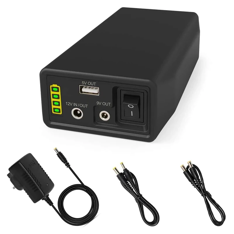 TalentCell 12V LiFePO4 Battery Pack LF4100, 2000 Cycles Rechargeable 12.8V 6000mAh 76.8Wh Lithium Iron Phosphate Battery with DC 12/9 Volt and 5V USB Output for LED Strip, CCTV Camera, Mobile and More