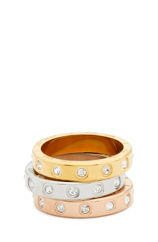 Kate Spade New York Set In Stone Ring Set (Clear Multi)