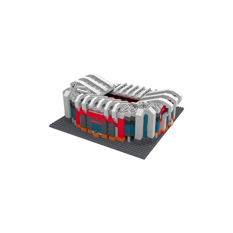 FOCO Officially Licensed Manchester United FC Old Trafford 3D Bricks Mini BRXLZ Football Stadium Construction Set - Premier League Model - 1,526 Pieces - Ages 12+ - Sports Merchandise - Image 1