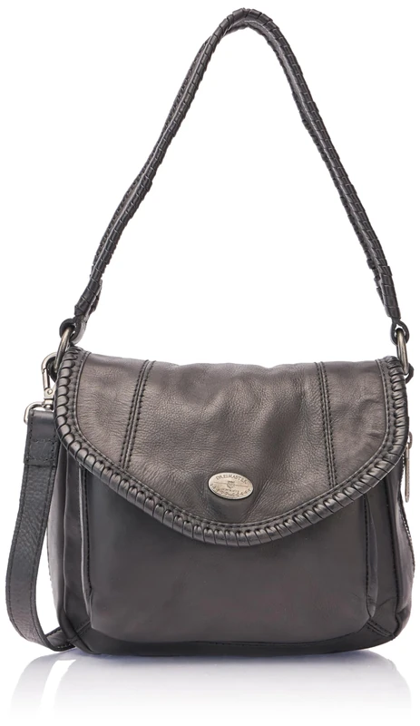 baradello Women's Leather Shoulder Bag, Black, OneSize