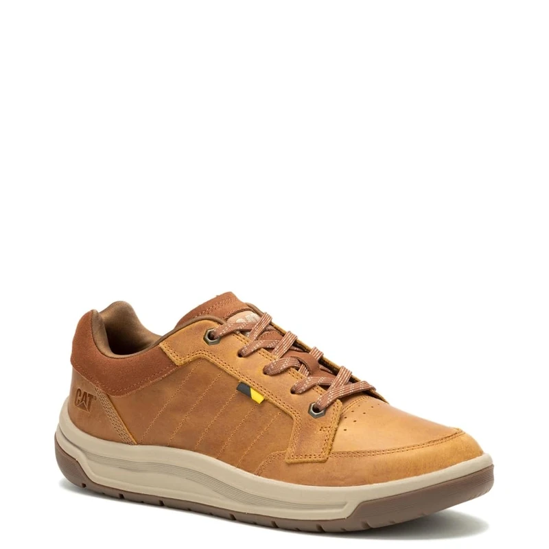 CAT Footwear - APA Cush Shoes for Men, Made from Full - Grain Cow Leather, Durable, Cushioned Foam Footbed, Recycled Sock Lining, Flexible for Everyday Support - Algorithm - 9
