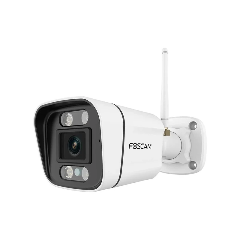 Foscam V5P 5MP Dual-Band WiFi Surveillance Camera with Integrated Headlight and Alarm Siren (White)