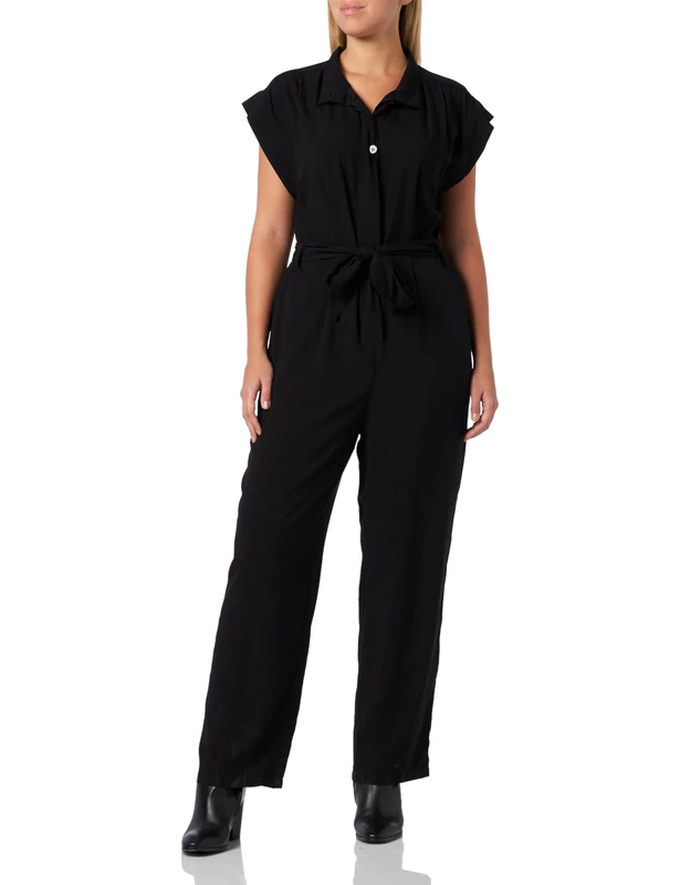 Colina Women's Jumper Jumpsuit, Black, L