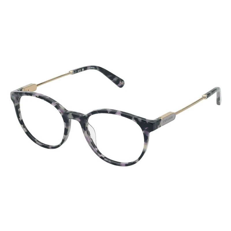 DE RIGO VISION ESPAÑA OPT;FRAMES Nina Ricci - MAT: Acetate-C: SHINY HAVANA-VIOLET D: 135x18 - Female
