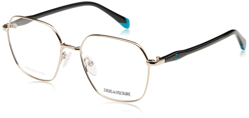 Zadig&Voltaire Eyeglass Frame VZJ046 Shiny Light Gold 50/16/135 Unisex Child Glasses, Shiny Light Gold, 50/16/135