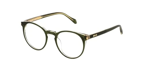Just Cavalli VJC049 09XF TOP VERDE BOTTIGLIA+CRISTALLO LUCIDO 50/20/145 MAN Eyewear Frame