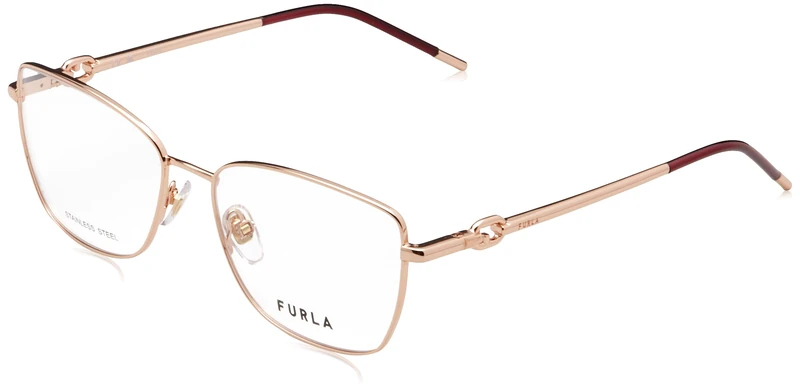 Furla Eyeglass Frame VFU728 Shiny Copper Gold 55/16/140 Women's Glasses, Shiny Copper Gold, 55/16/140