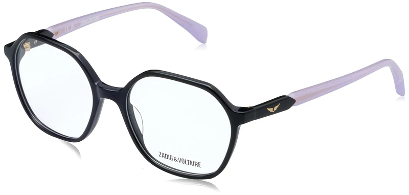 Zadig&Voltaire Eyeglass Frame VZJ043 Shiny Black 51/16/135 Unisex Children's Glasses, shiny black, 51/16/135