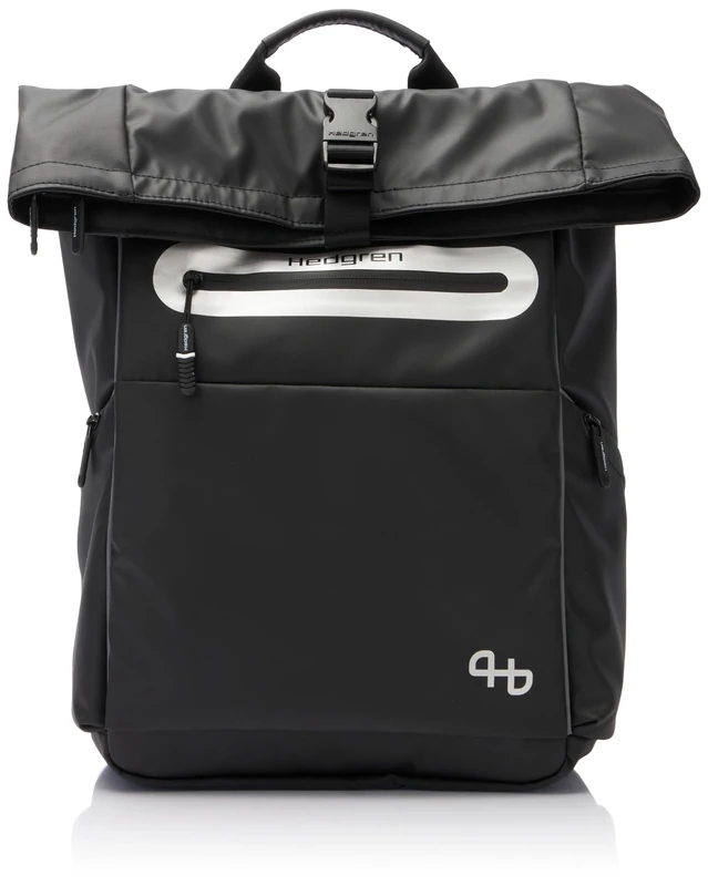 Hedgren ROLL UP BACKPACK BLACK One Size Unisex Adults, Black, One Size, Casual
