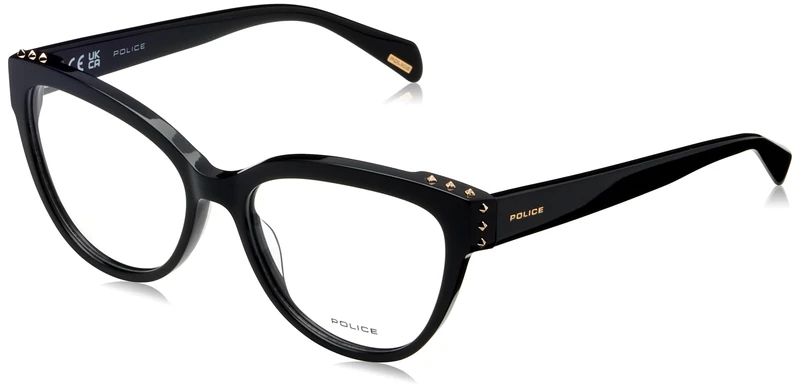 Police Eyeglass Frame VPLM05E Shiny Black 54/16/140 Women's Glasses, shiny black, 54/16/140