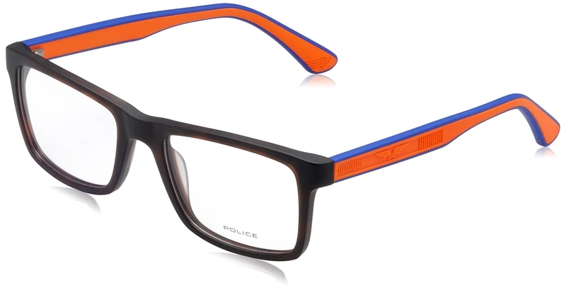 Police Eyeglass Frame VK134 Matt Classic Havana 50/18/135 Unisex Child Glasses, Matt Classic Havana, 50/18/135