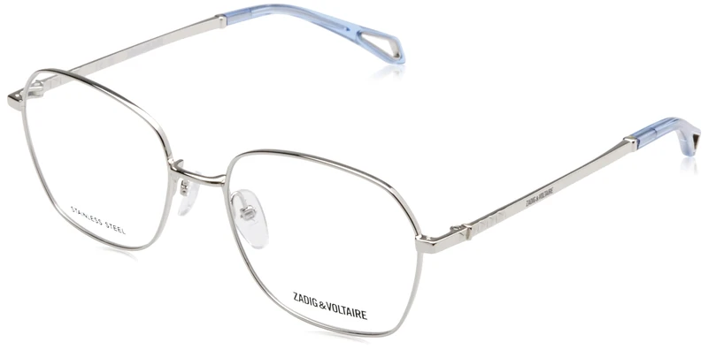 Zadig&Voltaire Eyeglass Frame VZV361 Shiny Full Palladium 52/17/135 Women's Glasses, Shiny Full Palladium, 52/17/135