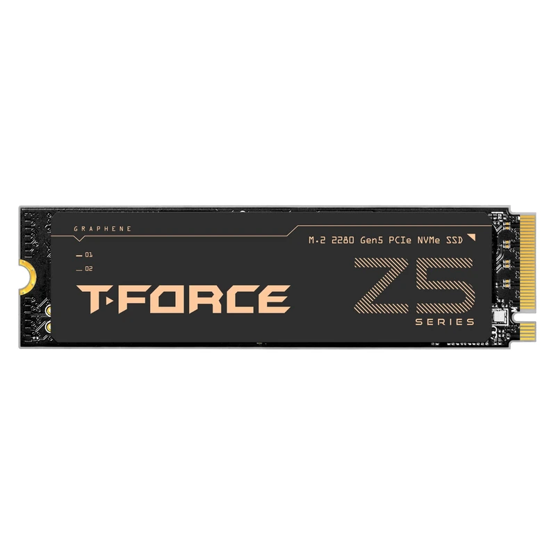 TEAMGROUP T-Force Z540 2TB DRAM SLC Cache 3D TLC NAND NVMe Phison E26 PCIe Gen5x4 M.2 2280 Gaming SSD with Ultra-Thin Graphene Heat Spreader Read/Write 12400/11800 MB/s TM8FF1002T0C129