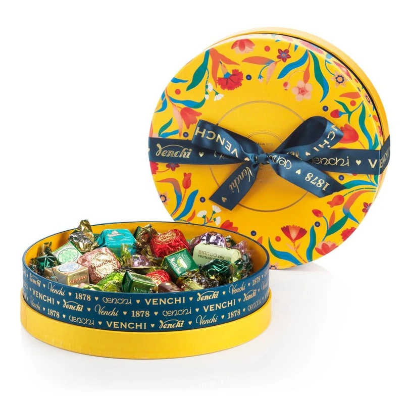 Venchi - Baroque Collection - Gift Hatbox with Assorted Chocolates, 708 g - Gift Idea - Gluten Free - Image 1
