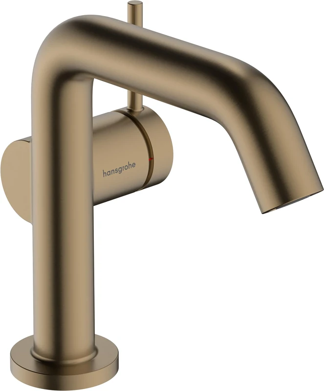 Hansgrohe 73321140 Tecturis S Single Lever Basin Mixer 110 Fine CoolStart EcoSmart+ Without Waste Set, Brushed Bronze, spout Height 110mm