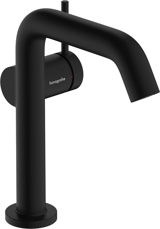 Hansgrohe 73341670 Tecturis S Single Lever Basin Mixer 150 Fine CoolStart EcoSmart+ Without Waste Set, matt Black, spout Height 150mm