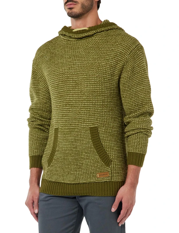 Trango Pullover Toscarri Sweater for Men, Khaki/Light Green, XXL