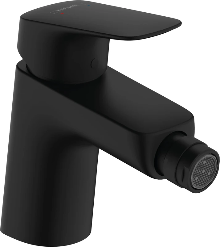 hansgrohe Logis - Bidet tap with pop-up Waste Set, Bidet Mixer tap with spout Height 70mm, Bathroom taps, matt Black, 71204670