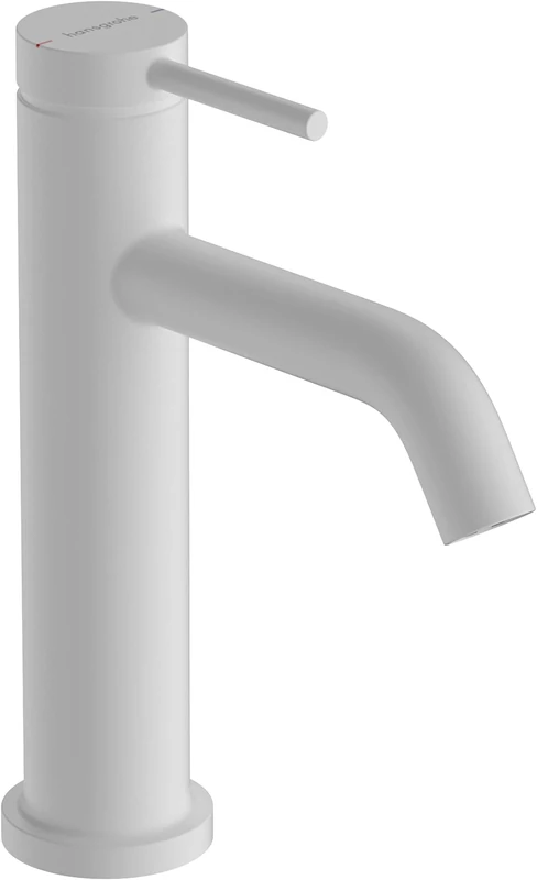 hansgrohe Tecturis S - Bathroom tap Without Waste Set, Bathroom Sink Water tap with spout Height 110mm, Bathroom Mixer tap Water-Saving (EcoSmart+), matt White, 73311700