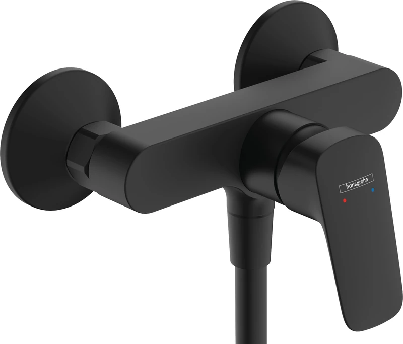 Hansgrohe 71600670 Logis Single Lever Shower Mixer for Exposed Installation, matt Black