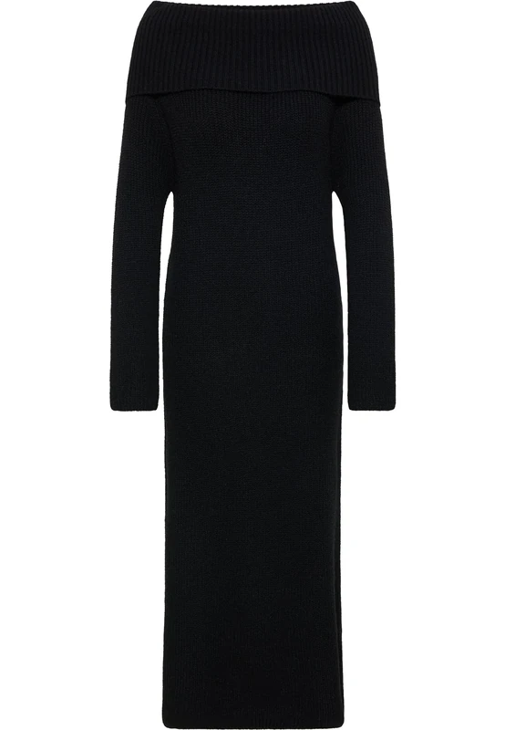 FENIA Women's Casual Dress, Black, M-L - Image 1