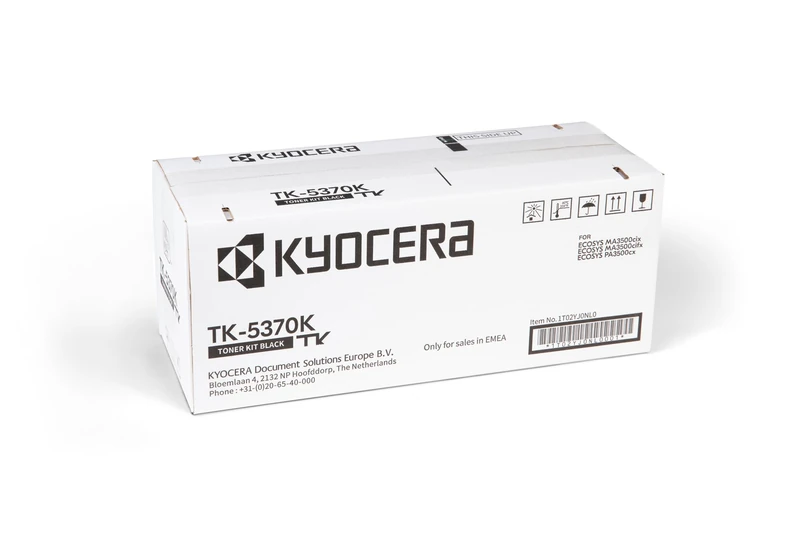 Kyocera TK-5370K Black Toner Printer Compatible with PA3500cx, MA3500cix and MA3500cifx. Original Toner Cartridge for up to 7000 Pages