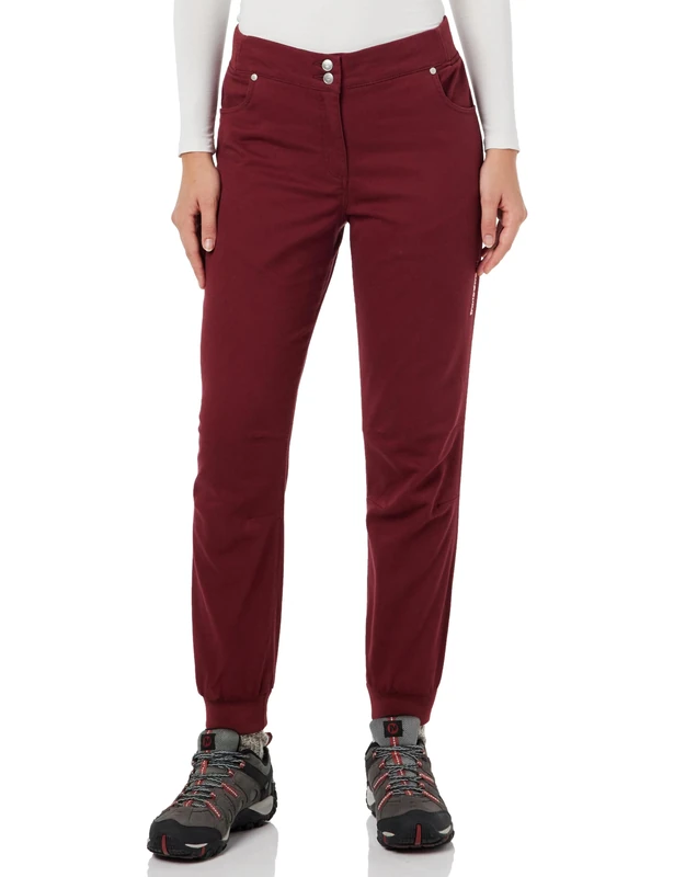 TRANGO Fasnia Bordeaux Long Pant S Women, Burgundy, S