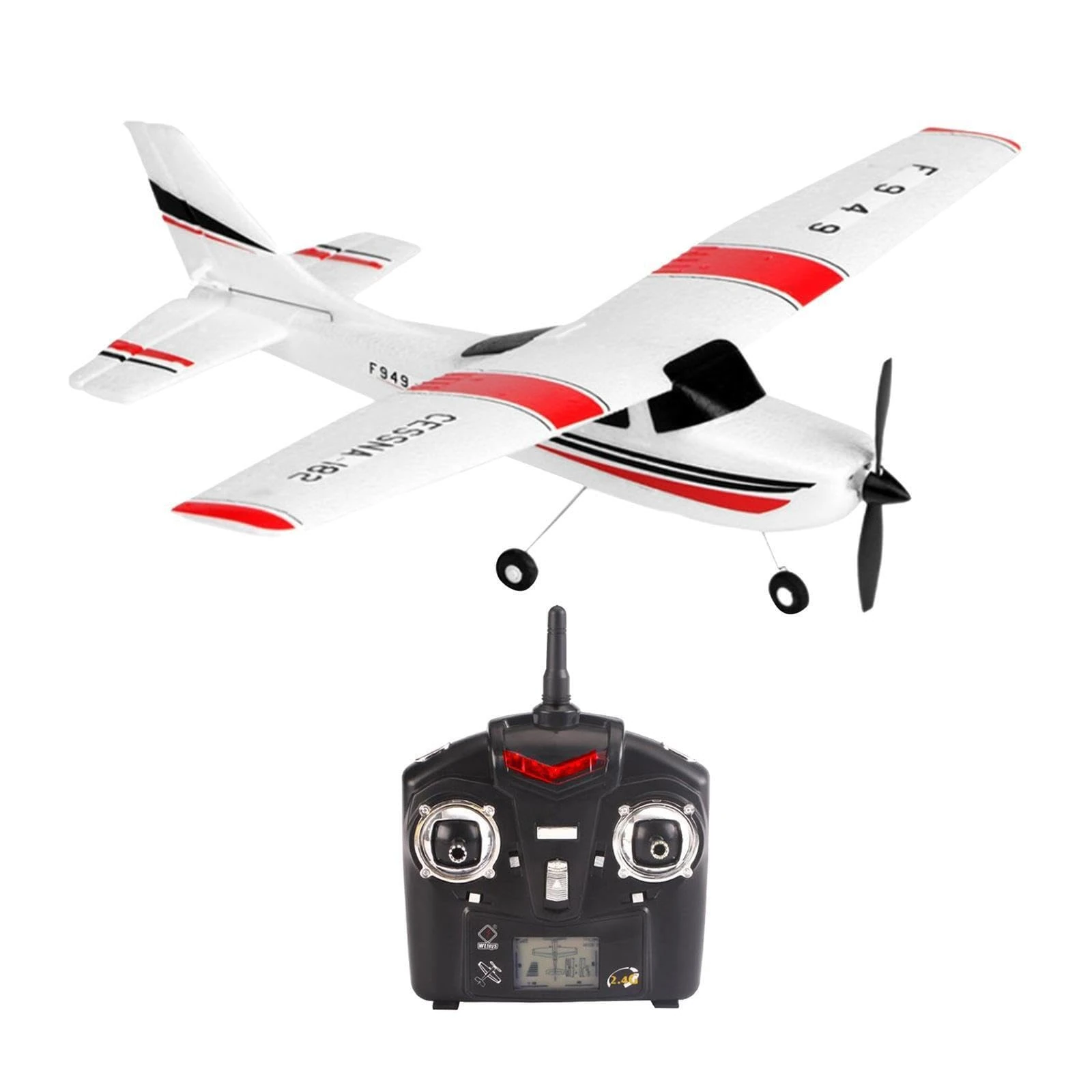 ICDKOYK WLtoys F949 3Ch 4GHz RTF CESSNA-182 Aircraft Authentic RC Radio Controlled Plane