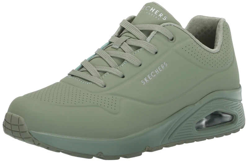 Skechers Women's Uno-Stand on Air Sneaker, Sage, 7