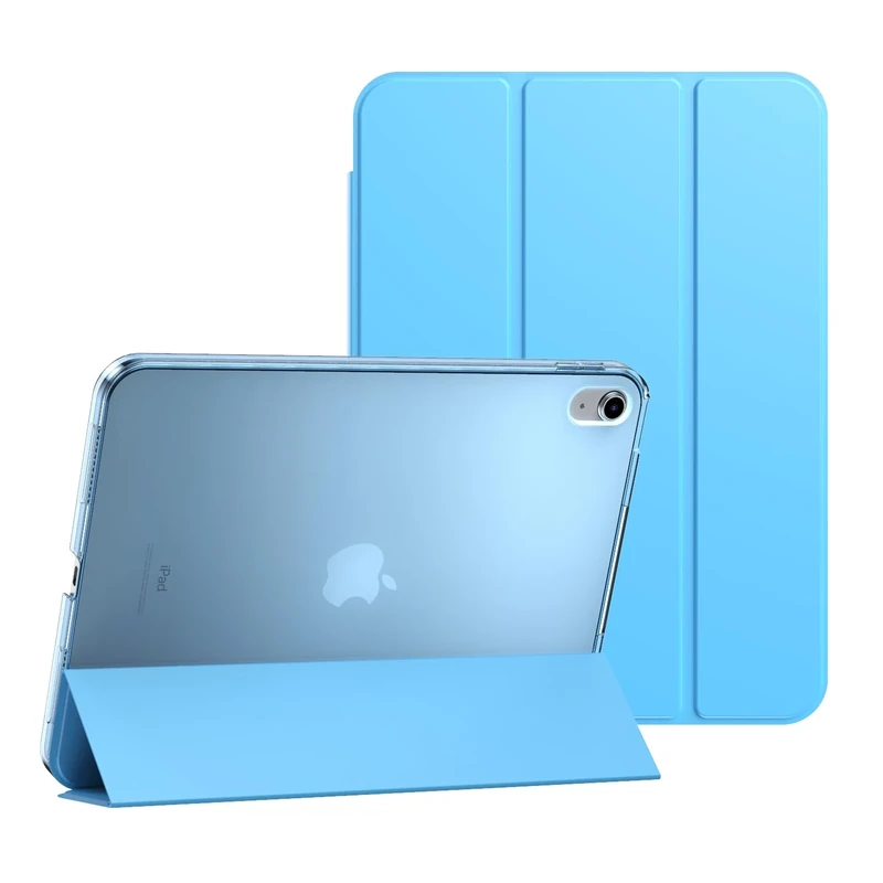 Smart Magnetic Folio Case For iPad A16 (11th Generation 2025) and For iPad 10th Generation 2022, Ultra Slim Lightweight Cover For iPad-11, iPad-10, Support Touch ID & Auto Wake/Sleep (Sky Blue)