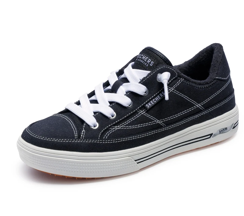 Skechers Women's Arcade Arch Fit-Arcata Sneaker, Black, 2 UK
