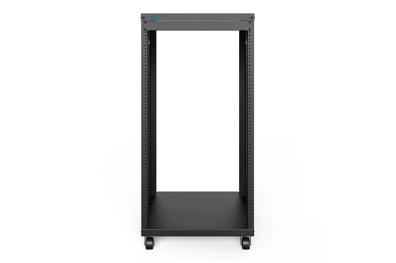 DIGITUS DN-48002 - Audio rack - 19-inch - 21U - Universal device rack - For audio-video accessories - Unassembled - Max. load 136 kg - With casters - Black