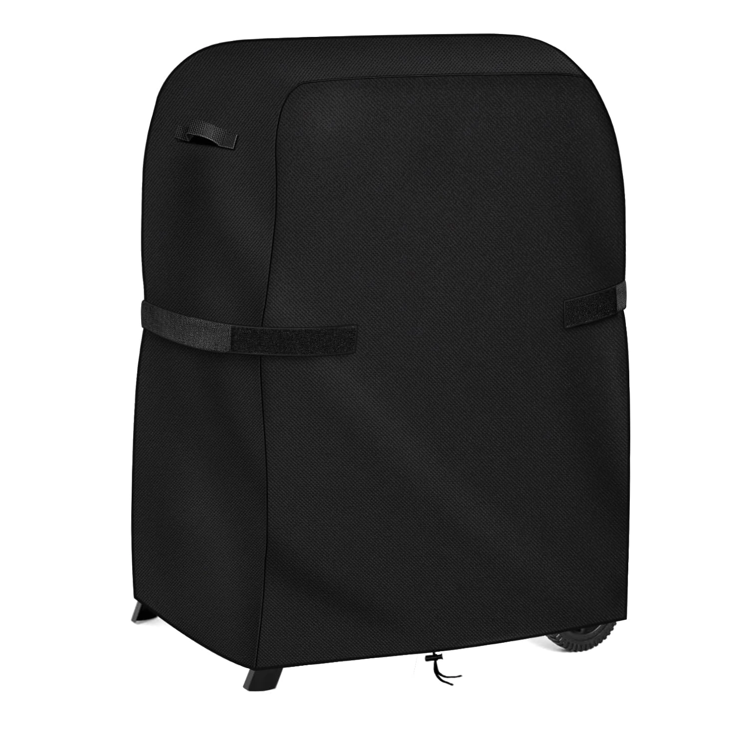 Dokon Premium BBQ Covers Waterproof Gas Barbecue Cover with Adjustable Straps, Heavy Duty 420D Oxford Fabric Windproof Anti-UV Large Outdoor Grill Cover for Weber, Char-Broil, 105x49x102cm - Black