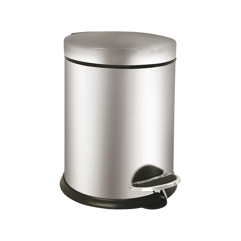 MEDIALINTERNATIONAL Pedal Bin Basic 3L Stainless Steel
