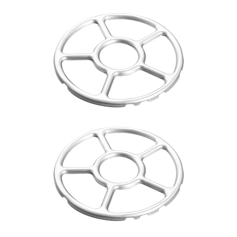 2pcs Gas Hob Stand, Gas Hob Connection Ring, Wok Support Ring, Pan Support, Gas Hob Auxiliary Shelf, Gas Hob Accessories, Kitchen Utensils, Suitable for Gas Hobs, Moka Pots, Silver White