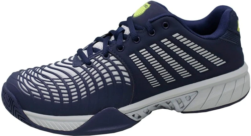 K-Swiss Performance Express Light 3, Tennis Shoes, Peacoat/Gray Violet/Lime Green,
