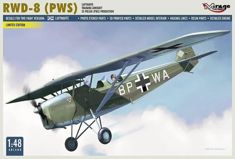 Mirage Hobby RWD-8 (PWS) Air Force Training Aircraft Former Polish Production (PWS) - Image 1