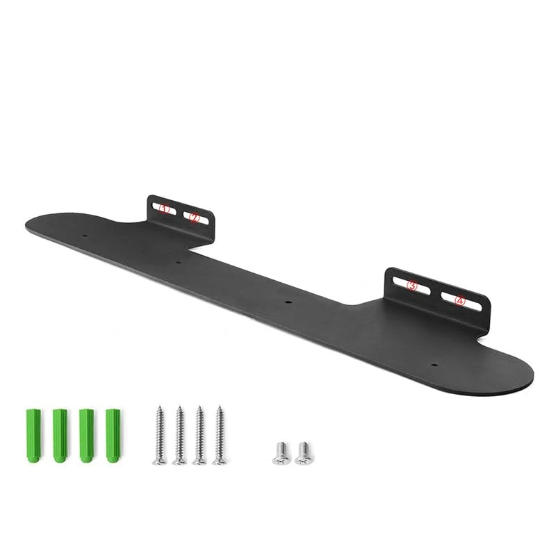 Aokicase Compatible with Bose Smart Soundbar 900 Holder Wall Mount Bose Smart Soundbar 900 Stand Accessories with Integrated Cable Management, Smart Home Speaker Accessories Rack (Black) 2 Pieces