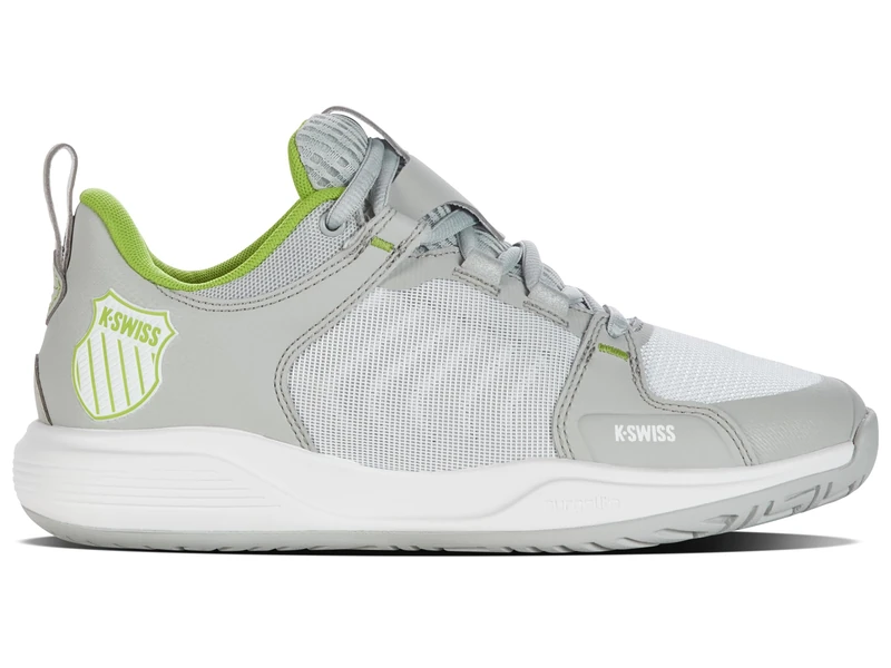 K-Swiss Performance Ultrashot Team, Tennis Shoes, Gray Violet/White/Lime Green,