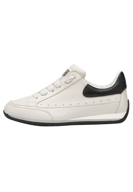 Candice Cooper RUNLO Women's Lace-Up Nubuck Sneakers - Off White