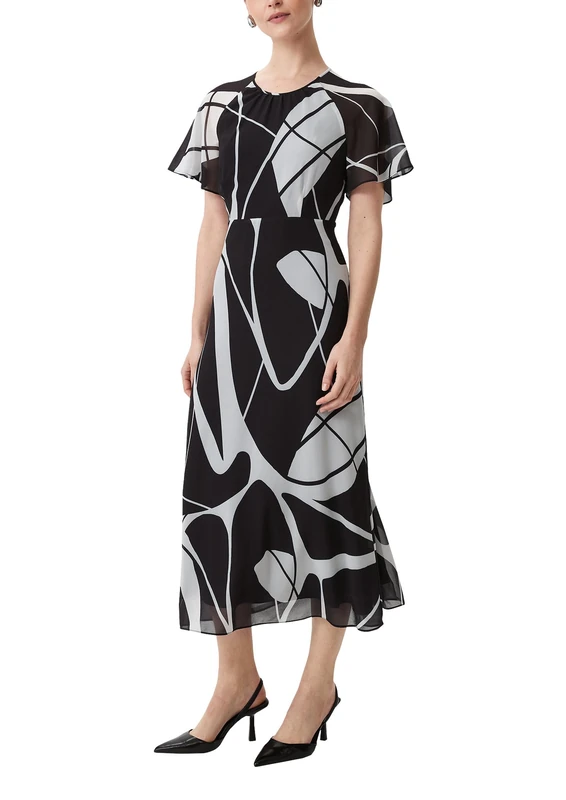 comma Women's 2147960 Dress, 99B4, 10