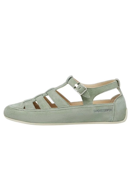 Candice Cooper Women's Rock T-Bar Ballet Flat, Green, 11 UK