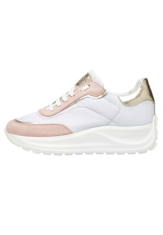 Candice Cooper Spark 010 White Leather Sneakers, Rose White Platinum, 6.5 UK