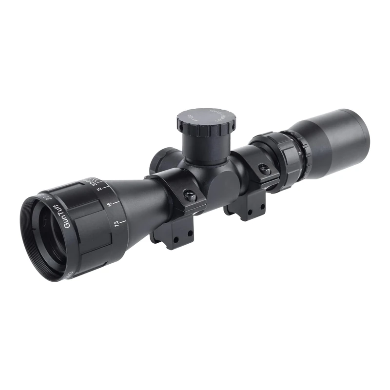 GunTuff 22 2-7x32 AO Rifle Scope BDC Turret PX Adjustable + 11mm Mounts