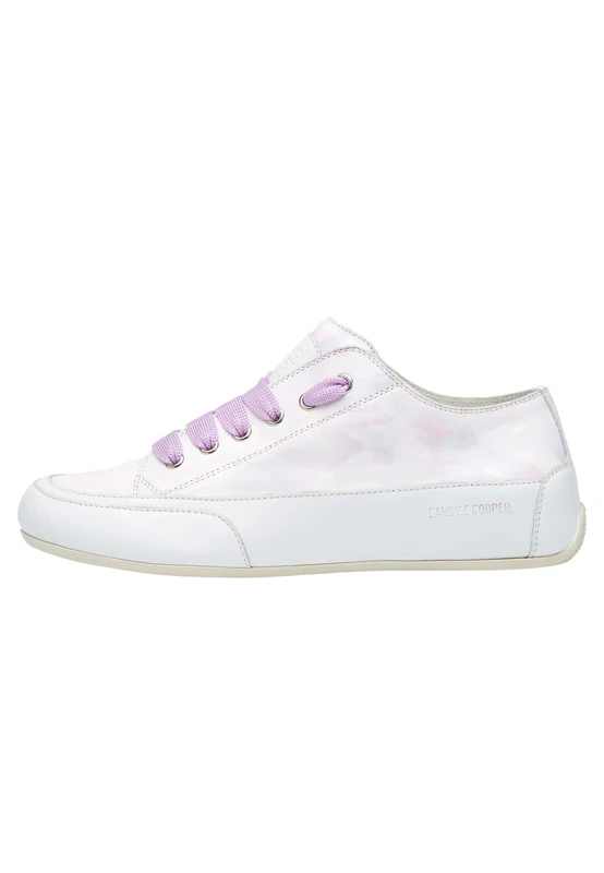 Candice Cooper Rock Chic Leather S-S-Sneakers - White, White Lilac, 4 UK